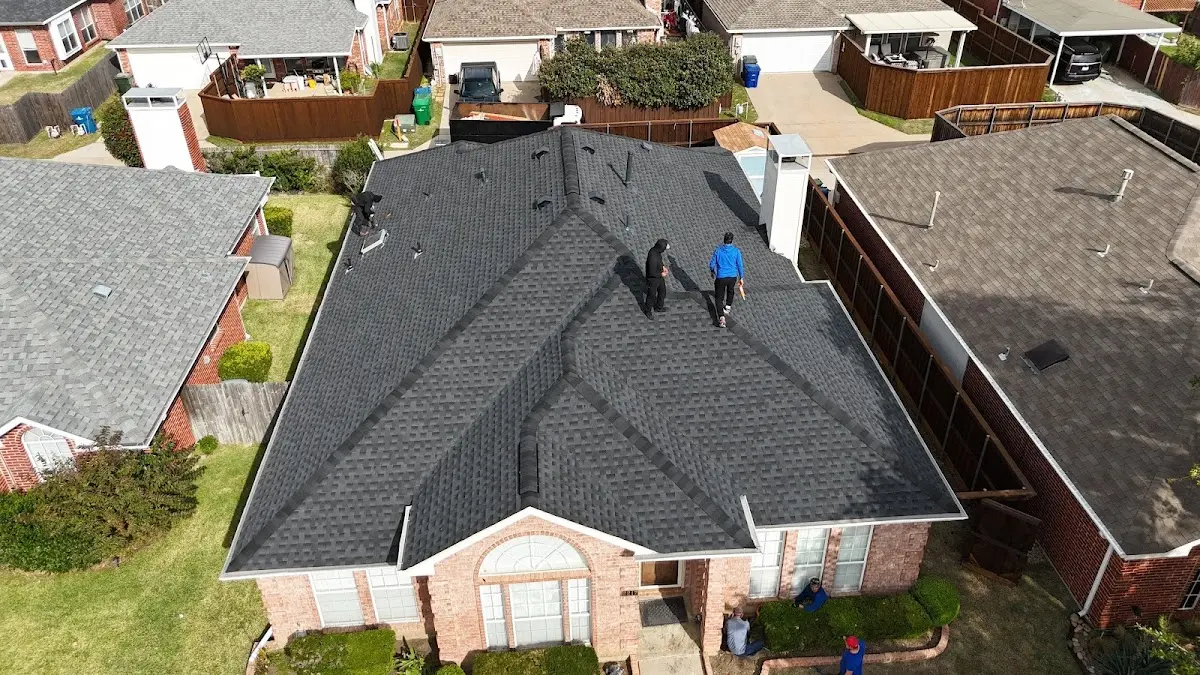 Commercial Roofing work in progress on a Langley Park property